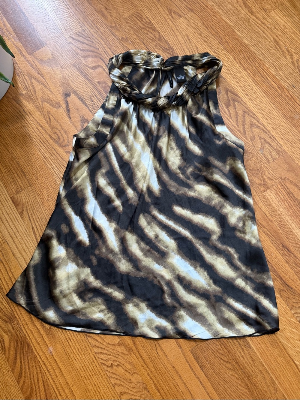 New Directions New polyester halter sleeve top XL